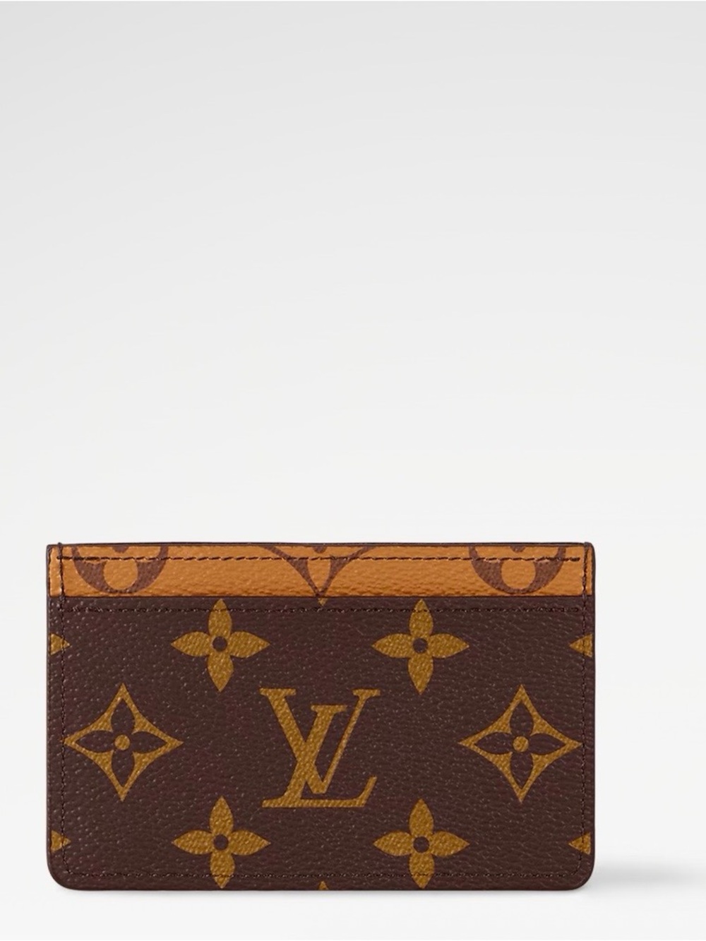 Louis Vuitton Two-Tone Brown Monogram Card Holder - Picture 2 of 8